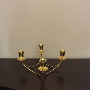 Stylish Vintage Brass Candle Holder